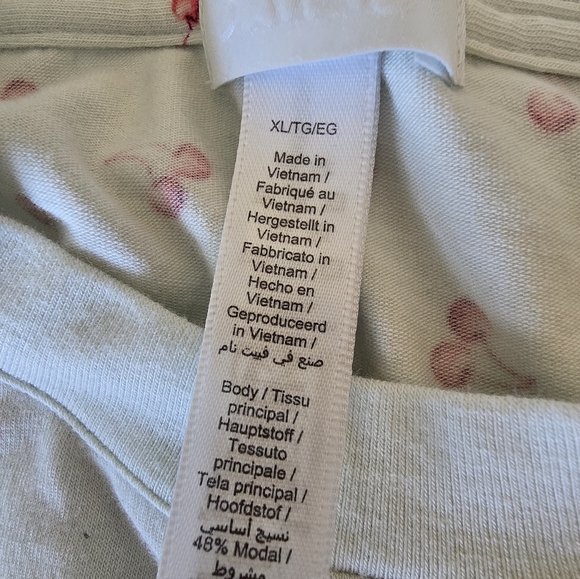 🍒 SKIMS Boyfriend Long-Sleeve T-shirt Cloud Cherry Xl 🍒 - Picture 5 of 9